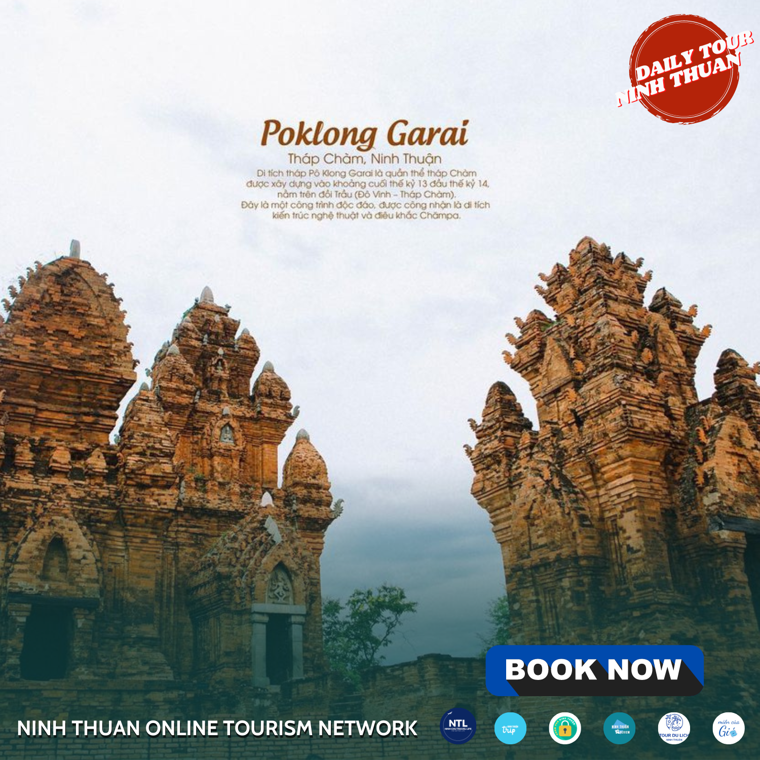 Kết hợp trong lịch trình ngày 3 bạn có thể ghé thăm tháp Po Klong Garai. Ảnh: AD