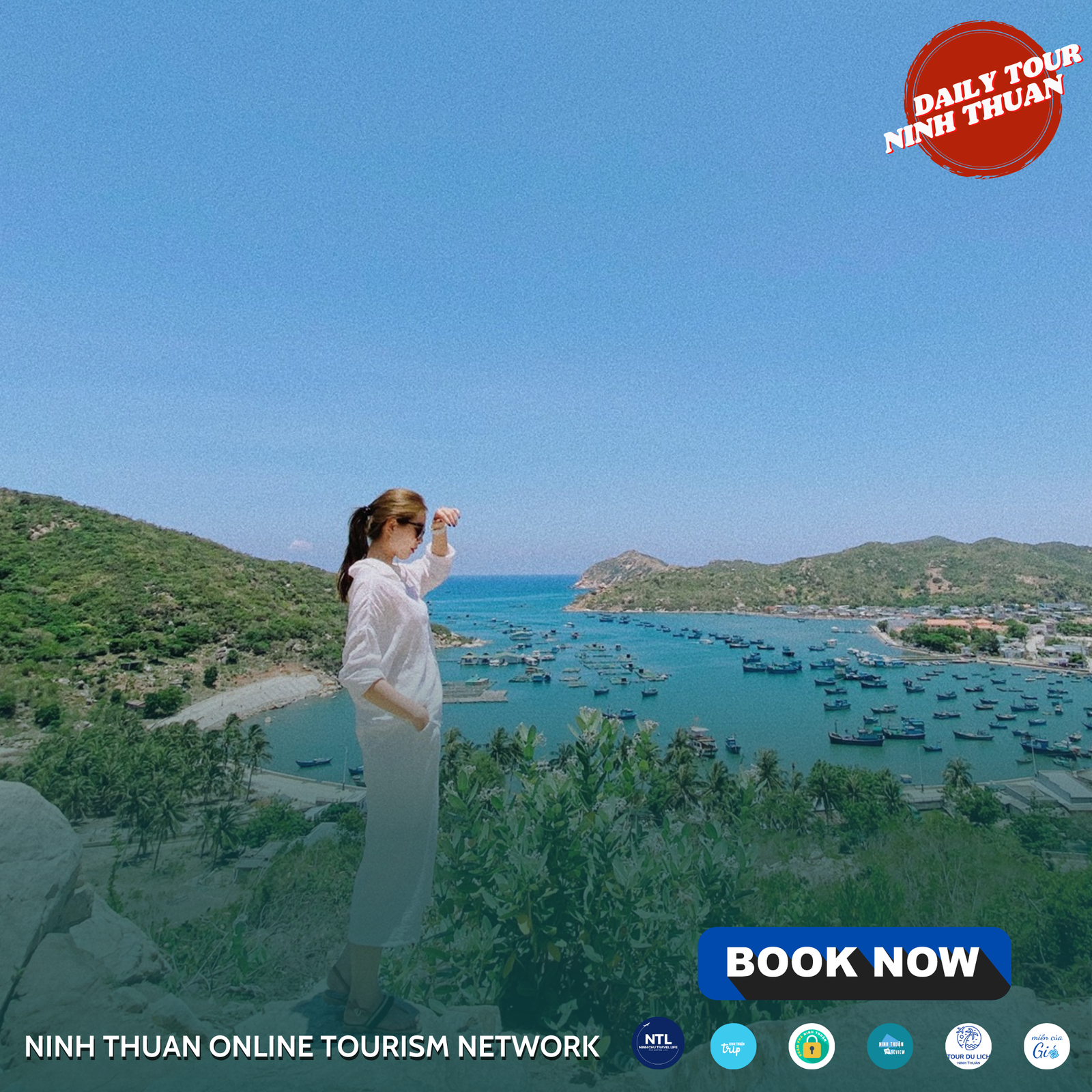 Hòa mình trải nghiệm biển trong xanh tại vịnh Vĩnh Hy trong tour trọn gói Ninh Thuận 1 ngày. Ảnh: AD