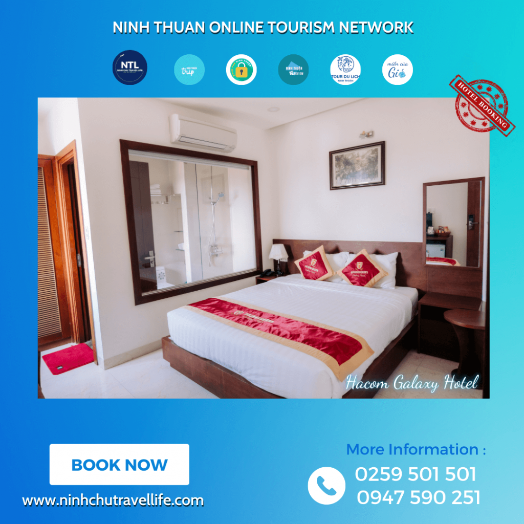 Hacom Galaxy là khách sạn 2 sao tại Ninh Thuận có chất lượng tốt. Ảnh: AD